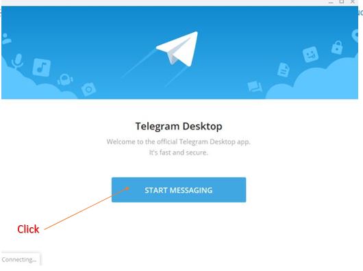 Telegram desktop Start